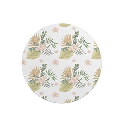 Questo Casa, Ronde digitaal bedrukte muismat, antislip onderkant, voor kantoor en thuis, diameter: 22 cm