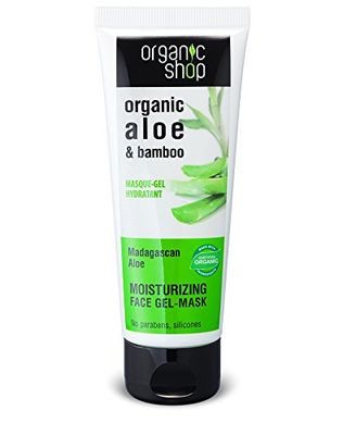 Organic Shop Organic Shop Gel-Masque Hydratant pour Visage Aloès de Madagascar 75 ml