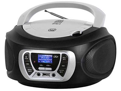 Trevi CMP 510 Dab Radio Dab/Dab+ avec RDS, USB, AUX-in, Prise Casque, Noir