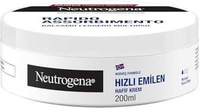 Neutrogena Formula Norvegese Balsamo Leggero Multiuso Rapido Assorbimento, Crema corpo, viso e mani, Crema mani riparatrice con 10% Glicerina, Crema corpo idratante pelle secca e normale, 200 ml
