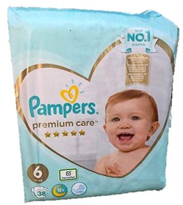 38 PAMPERS PREMIUM CARE WINDELN GR. 6, 13 kg