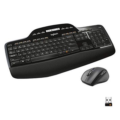 Logitech MK710 Kit Mouse e Tastiera Wireless, Layout Tedesco Qwertz, Nero