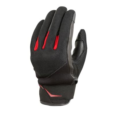 KSK Gants Été VERAO Gants Moto, Scooter Noir et rouge