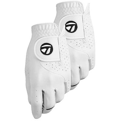 TaylorMade - Stratus Tech - Guantes de Golf, para Hombre, 2 Unidades, Stratus Tech 2 Pack, Hombre, Color Blanco, tamaño M/L