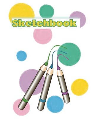 8.5 x 11 Sketchbook for Kids and Adults, Great for Art, Sketching, Doodling, Drawing: 100 Numbered Pages with Border