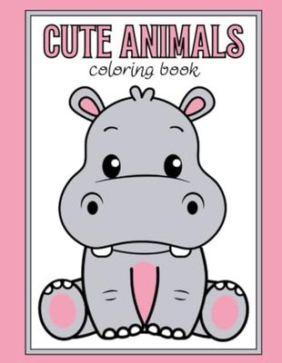 Cute Animals: Coloring Book