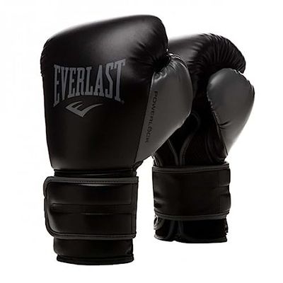 Everlast Unisex - Volwassen Bokshandschoenen Powerlock 2 Trainingshandschoen, Zwart, 16oz