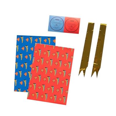 Grupo Erik Papel regalo infantil Superman - Papel de regalo original + Kit envolver regalos navidad, 2 bolsa regalo : Papel envolver regalo (50 x 70 cm) Embalaje para regalos