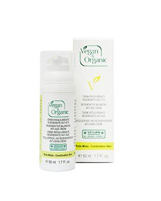 Vegan & Organic Crema Riequilibrante E Rigenerante Anti-età Viso Bio - 50 Millilitri