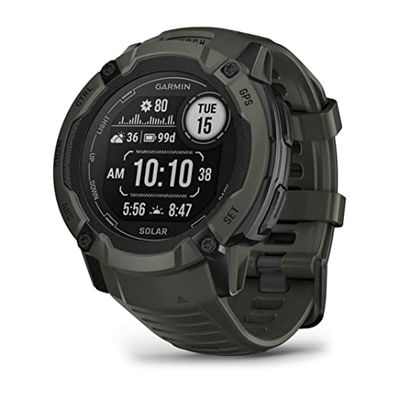 Garmin Instinct 2X Solar, Smartwatch, Mossgrön