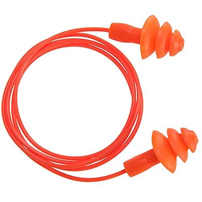 Reusable Corded Ear Plug (50) - Color: Orange