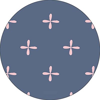 Bonateks, Round Digital Printed Mouse Pad, Non-Slip Base, for Office and Home, Diameter:22cm