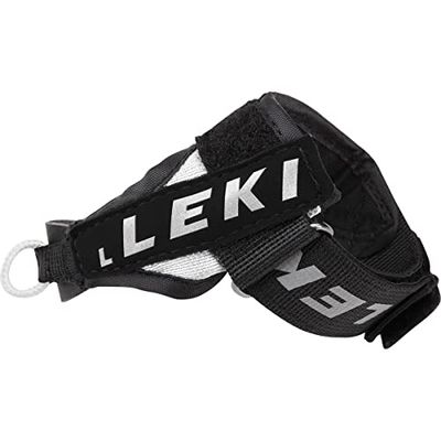 Leki Trigger Shark Strap, Lacciolo di Ricambio Unisex Adulto, Schwarz-Silber, S/M/L