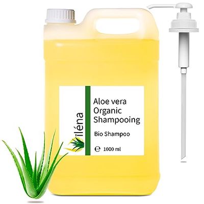 Shampooing Organique, Formule Spéciale Anti-chute, Croissance Rapide, Anti-pelliculaire, Shampooing Exceptionnel Hydratant à l'Aloe Vera et l'Huile d'Argan, Sans sulfates, 1000 ml