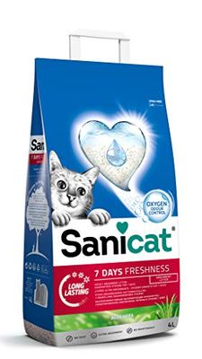 Sanicat - Lettiera per gatti Classic con Aloe Vera | Controlla gli odori per 7 giorni | Assorbimento rapido | per l'igiene del tuo gatto | Formato 4 L