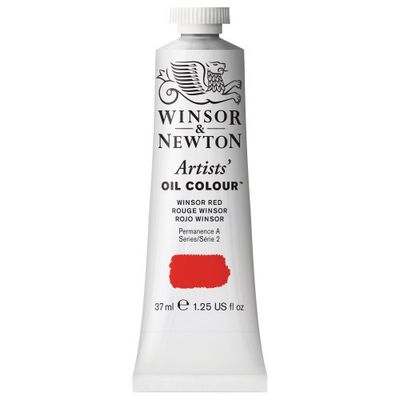 Winsor & Newton1214726 Artists' Oil Colour, professionele olieverf met maximale pigmentering en lichtechtheid - 37ml, Winsor Red