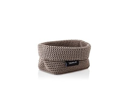 Blomus 68884 - Cesta de ganchillo (tamaño mediano), color gris