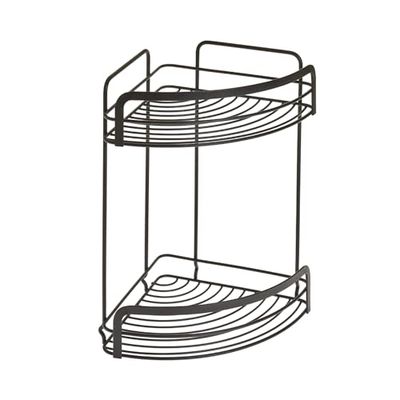 METALTEX ITALIA S.P.A. Corner basket 2 Tiers, Black, 20x20x30