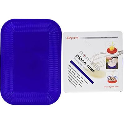 Dycem Non Slip Rectangular Pad, Grip Assistance, Stop Cutlery, Perfect for Eating, Studying or Activities, Wheelchair Accessories & Non Slip Pad Dycem Round 19cm Diameter Blue