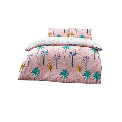 Style Lab Palmtropolis Duvet Cover Set, Pink, Double