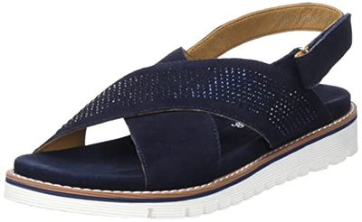 ARA dames kent sandaal, blauw, 37 EU