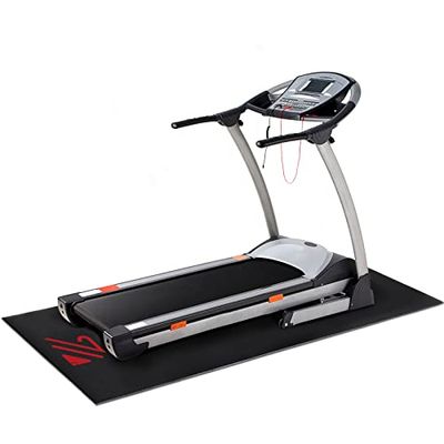 BUCKLOS Tapete para Cinta de Correr Compatible con Peloton Bike & Spin Stationary Bike y Bicicleta reclinada, Grosor Mejorado de 6 mm, Antideslizante, para Entrenador de Bicicleta, Protege Suelos de