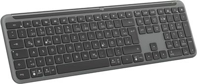 Logitech Signature Slim K950, tastiera wireles - Grafite, Layout Tedesco QWERTZ