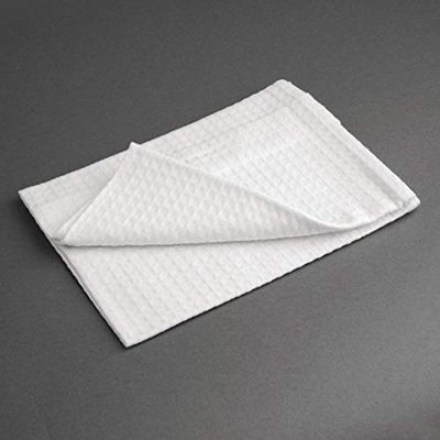 Vogue Torchons blancs nid d abeille Vogue (Lot de 10), Blanc, 760(L) x 510(P) mm,10, 100% coton, CC598