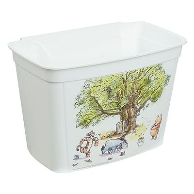 keeeper Organizador colgante Winnie the Pooh, 4 l, Recipiente resistente a los arañazos, Adecuado para pañales y cosméticos, Janek, Blanco