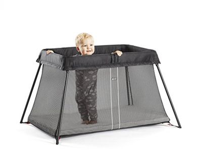 BabyBjörn Reisbed Light met hoeslaken voor reisbed Light, zwart