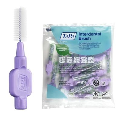 Scovolino TePe, Extra Soft, Viola, 1.1mm/ISO 6, 20pz, rimozione placca, pulizia interdentale efficace, per spazi larghi