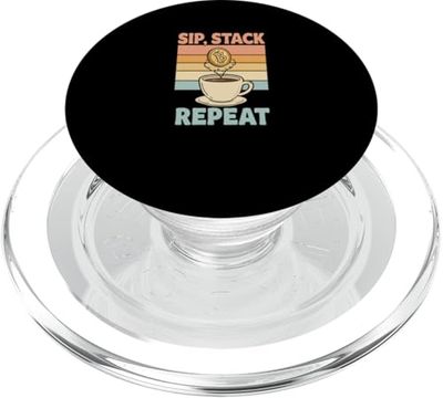 Coffee Beans Espresso Bitcoiner HODL Caffeine Mug Bitcoin PopSockets PopGrip for MagSafe