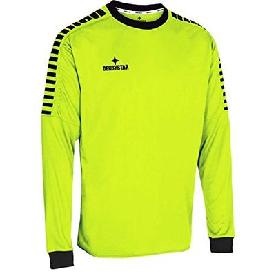 Derbystar Hyper Torwarttrikot, Maglia da Portiere Unisex-Adulto, Giallo/Nero, M