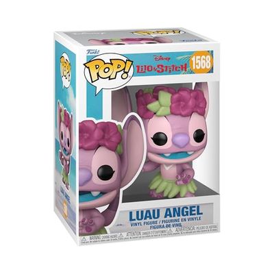 Funko Pop Disney: Lilo and Stitch - Luau Angel - Samlarobjekt vinylfigur - Presentidé - Officiella varor - Leksaker för barn och vuxna - Tecknade/animerade fans - modellfigur för samlare