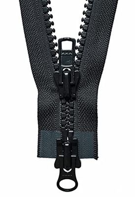 YKK Fermeture éclair bidirectionnelle N° 580 Noir Longueur 66 cm