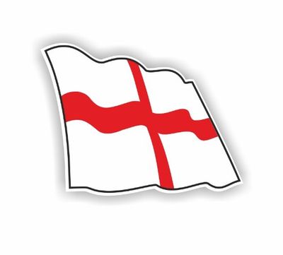 Sea View Stickers Engeland Golvende Vlag Auto Sticker