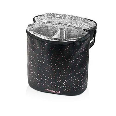 Miniland - Bolsa Isotérmica para Termos y Biberones Thermibag Double | Funda Térmica Porta Biberón y Bebidas | Bolsa de Transporte con Asa