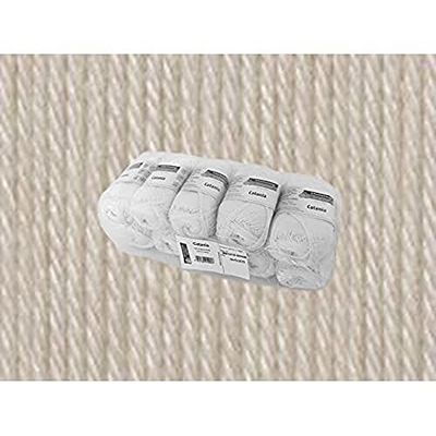 Schachenmayr Catania 9801210-00248 Filato Di Cotone Per Lavoro A Maglia, 11,5 cm Lunghezza x 5,2 cm Larghezza x 6 cm Altezza, Color Lino