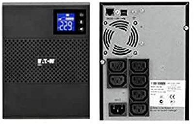 Eaton UPS 5SC 750I Tower - Gruppo di Continuità Interattivo (UPS) - 5SC750I - 750VA (6 prese Schuko) - Regolazione Della Tensione (AVR), Display e Interfaccia USB (Cavo USB incluso) - Nero