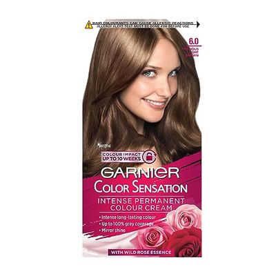 Garnier Color Sensation Blonde Hair Dye Permanent 6.0 Precious Dark Blonde (Packaging may vary)