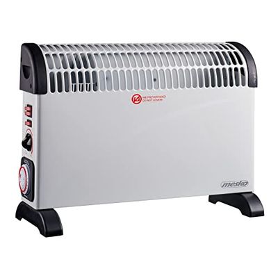 Mesko MS 7741w Elektrische convectorverwarming, thermostaat, temperatuurregeling, 3 standen: 750 W, 1250 W, 2000 W, oververhittingsbeveiliging