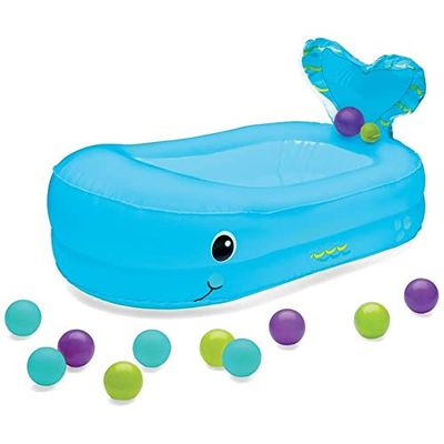 INFANTINO Whale Bubble Ball Inflatable Bath Tub, 76, 2 x 45, 7 cm
