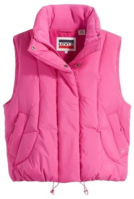 Levi's Pillow Bubble Vest, rosa lila, XXS för kvinnor, Rosa lila, XXS