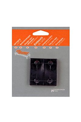 Nordlinger Pro 741003 kunststof eindstukken voor lattenbodem, breedte voor 53 mm, 2 stuks