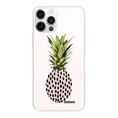 Evetane Hoesje voor 6,1 inch iPhone 12/12 Pro, ananas stippen