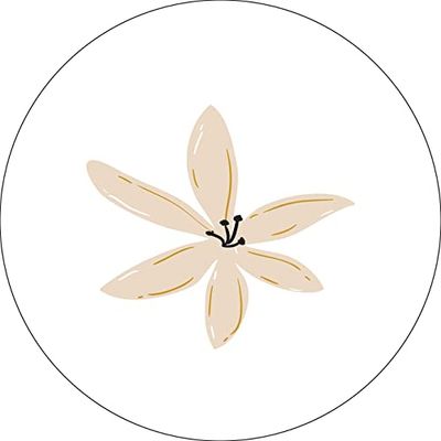 Bonateks, Tappetino per mouse rotondo con stampa digitale, base antiscivolo, per ufficio e casa, diametro: 22 cm