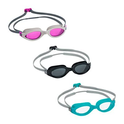 Bestway Lunettes de Natation 3 Paires Accelera Adultes à Partir de 14 Ans