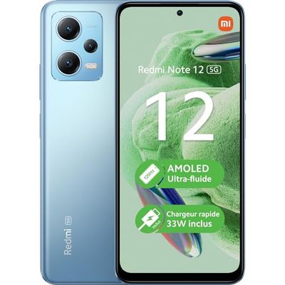 Xiaomi Redmi Note 12 5G 16,9 cm (6.67") Double SIM hybride Android 12 USB Type-C 4 Go 128 Go 5000 mAh Bleu