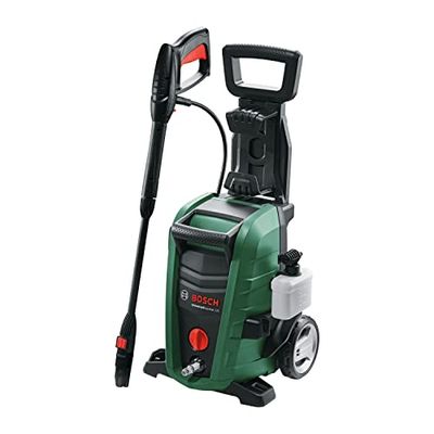 Bosch Idropulitrice UniversalAquatak 125, 2 ugelli, filtro per l’acqua, pistola ad alta pressione, tubo flessibile da 5 m, cavo da 5 m, potenza 1500 Watt, pressione: 125 bar, portata max.: 360 l/h