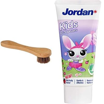 Bama application brush & Jordan Toothpaste Junior 0-5 Years, 50 Ml